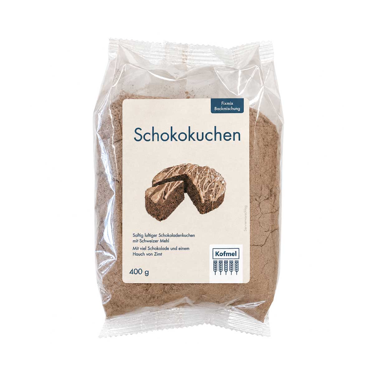 Schokokuchen Backmischung Kofmel Mühle nnach  nach Hausrezept